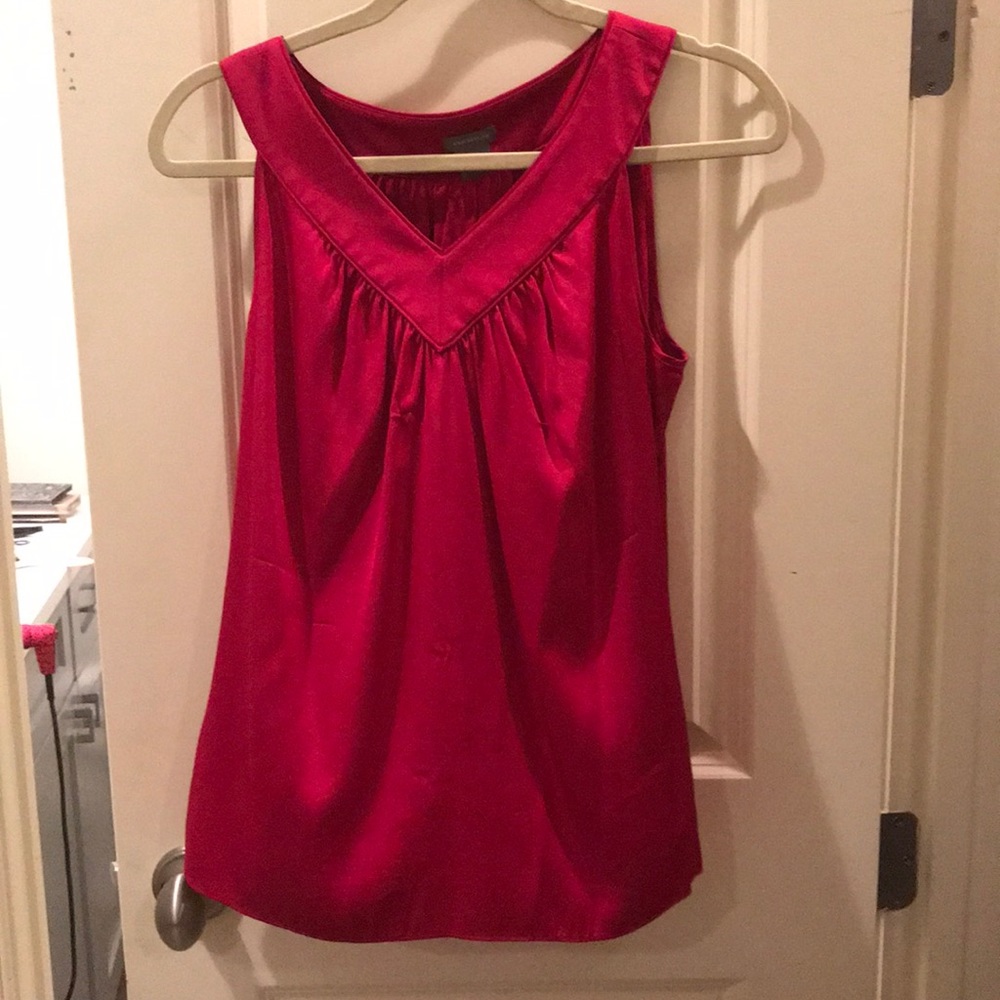 red silk shirt